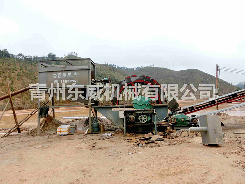 抽沙、輪式洗沙機應用現場